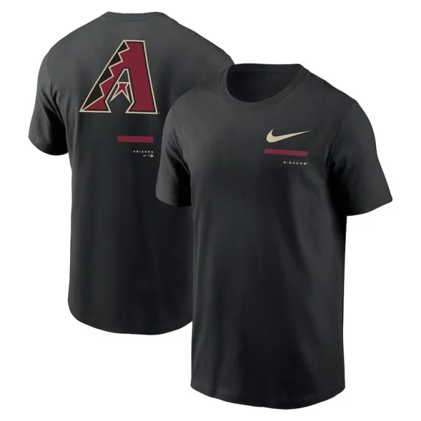 Arizona diamondbacks nike over the shoulder t shirt Black