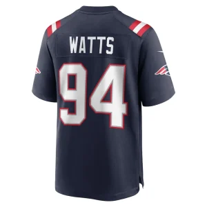 Armon watts new england patriots nike game jersey Navy L