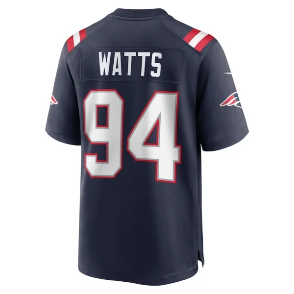 Armon watts new england patriots nike game jersey Navy L