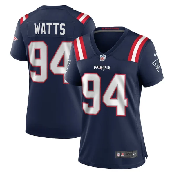 Armon watts new england patriots nike womens game jersey Navy