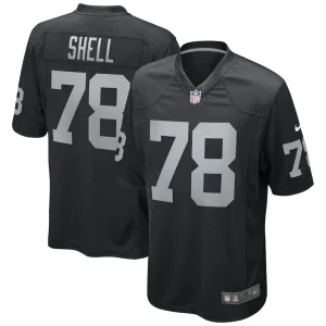 Art shell las vegas raiders nike game retired player jersey Black