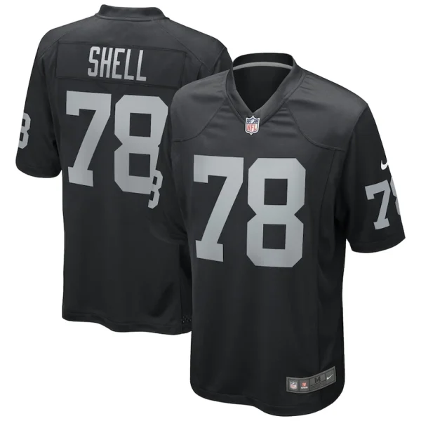 Art shell las vegas raiders nike game retired player jersey Black