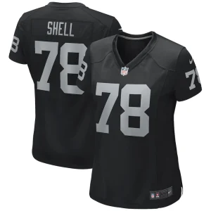 Art shell las vegas raiders nike womens game retired player jersey Black