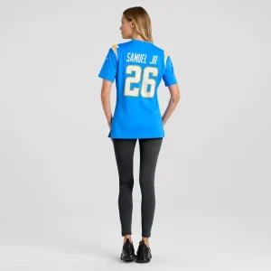 Asante samuel jr. los angeles chargers nike womens game player jersey Powder blue 2XL