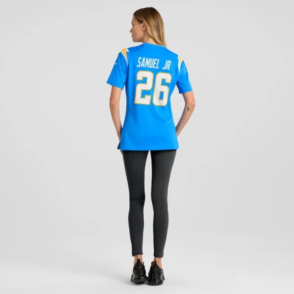 Asante samuel jr. los angeles chargers nike womens game player jersey Powder blue 2XL
