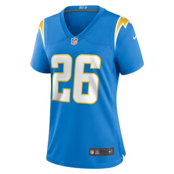 Asante samuel jr. los angeles chargers nike womens game player jersey Powder blue M