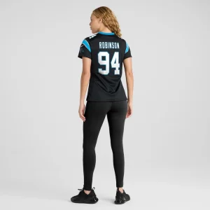 Ashawn robinson carolina panthers nike womens game jersey Black 2XL