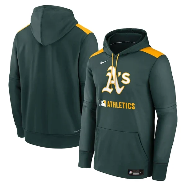 Athletics nike authentic collection performance pullover hoodie Green