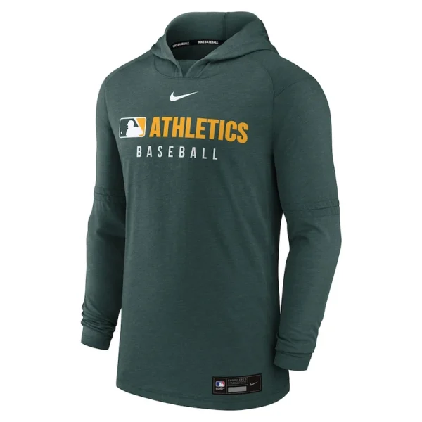 Athletics nike authentic collection tri blend performance pullover hoodie Heather green M