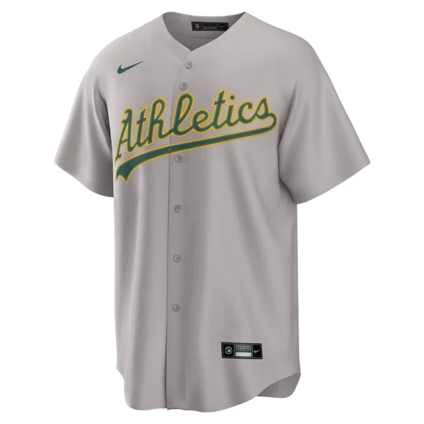 Athletics nike away custom replica 2.0 jersey Gray M