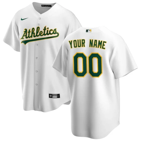 Athletics nike home replica custom jersey White