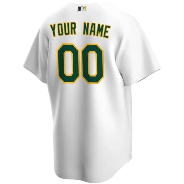 Athletics nike home replica custom jersey White L