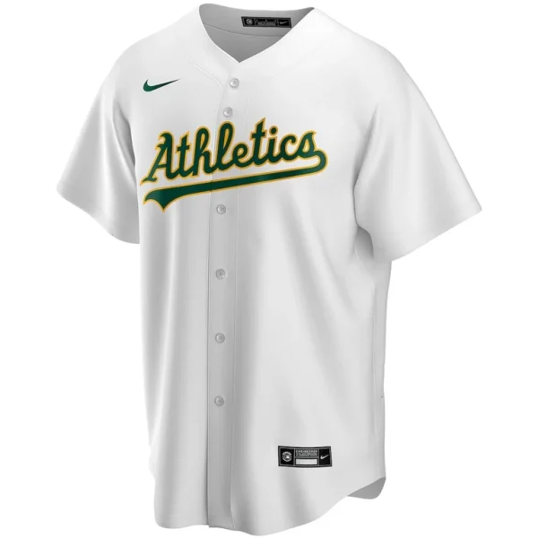 Athletics nike home replica custom jersey White M