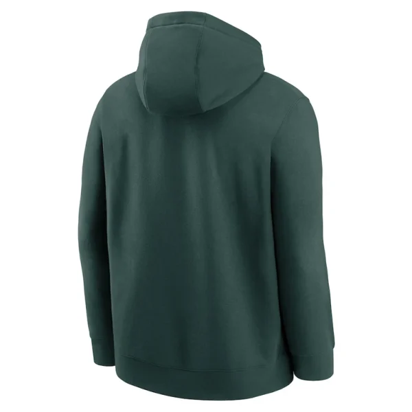 Athletics nike logo club fleece pullover hoodie Green L