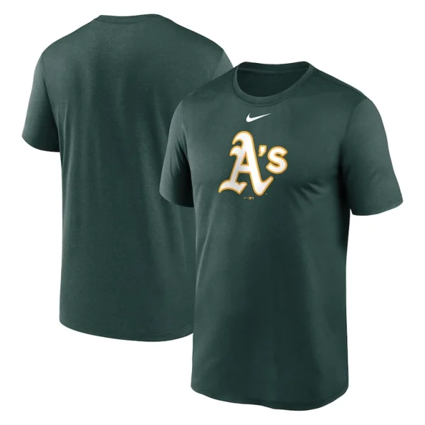 Athletics nike new legend logo t shirt Green