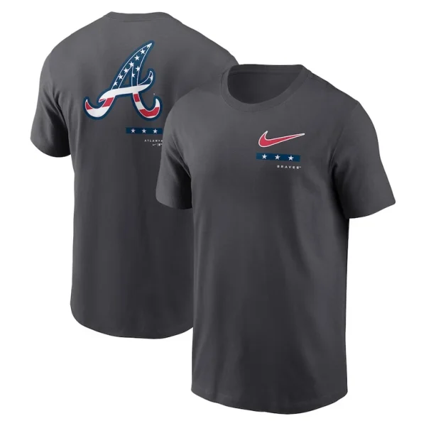 Atlanta braves nike americana t shirt anthracite Multi