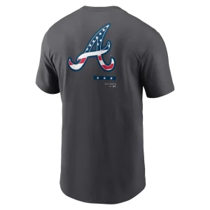 Atlanta braves nike americana t shirt anthracite Multi L