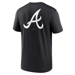 Atlanta braves nike fashion over shoulder logo legend t shirt Black L