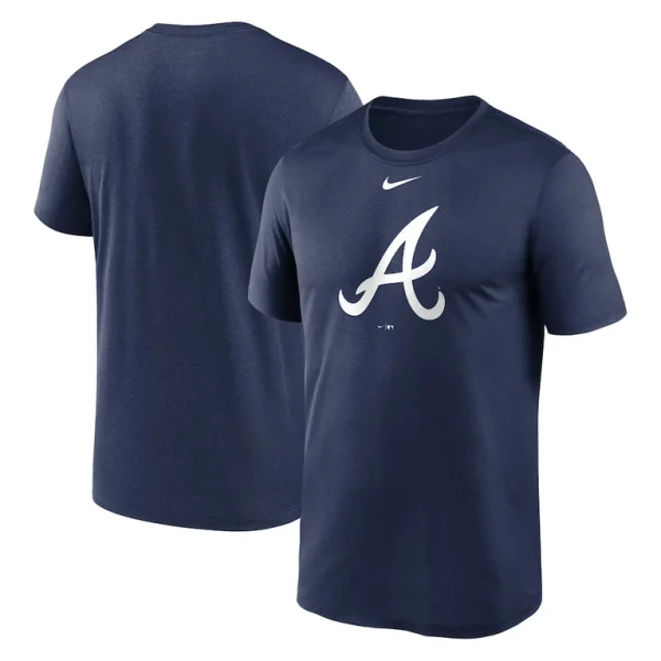 Atlanta braves nike new legend logo t shirt Navy