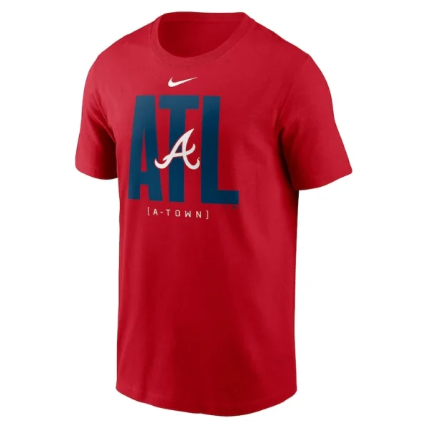 Atlanta braves nike scoreboard t shirt Red M