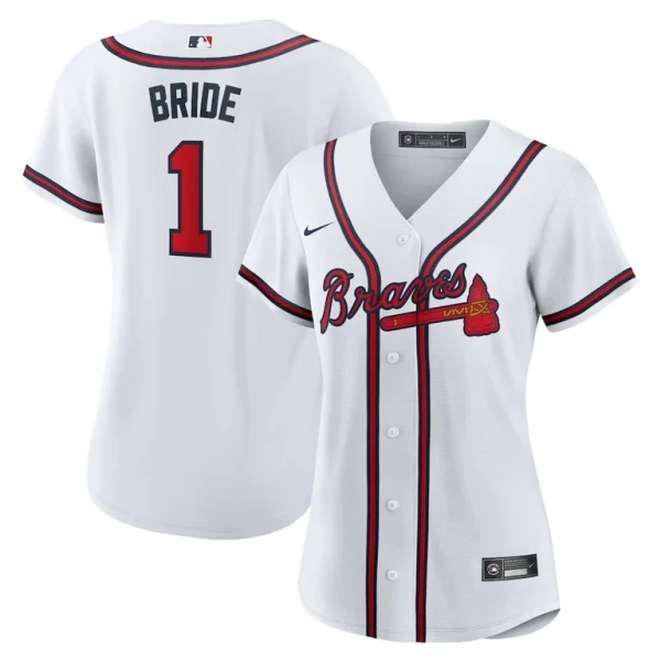 Atlanta braves nike womens 1 bride home replica jersey White