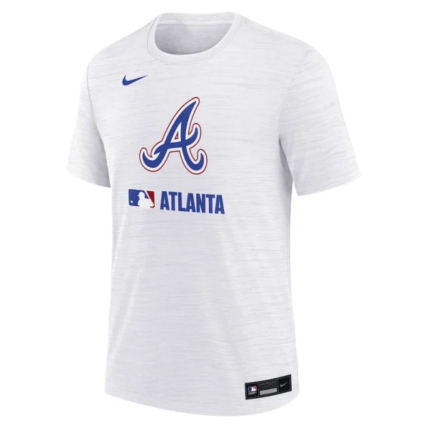 Atlanta braves nike youth authentic collection city connect velocity performance t shirt White Yth M