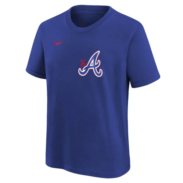 Atlanta braves nike youth city connect wordmark t shirt Royal Yth M