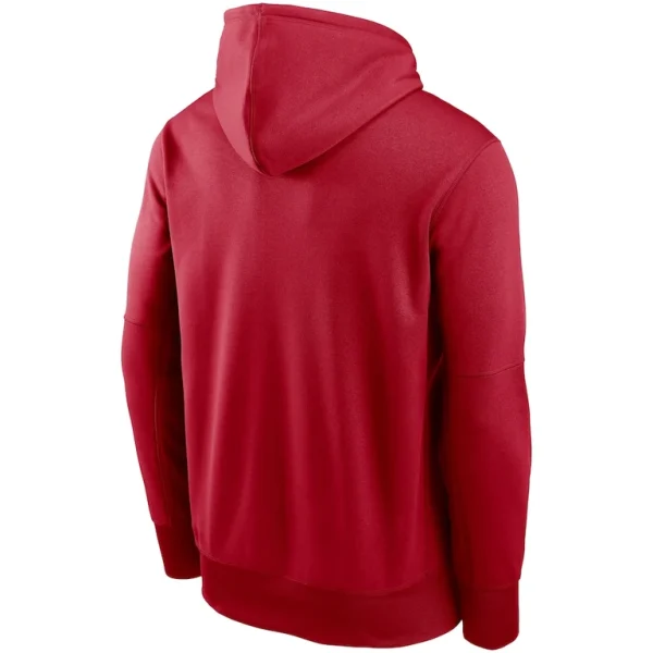 Atlanta falcons nike fan gear wordmark performance pullover hoodie Red L