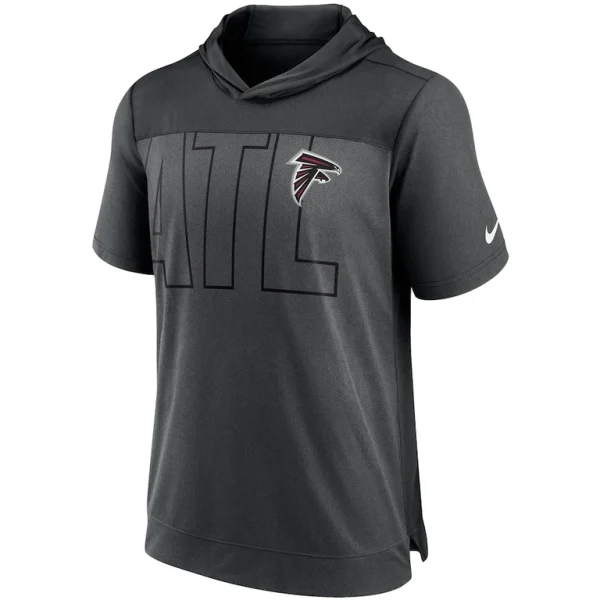 Atlanta falcons nike performance hoodie t shirt Heathered charcoalblack M