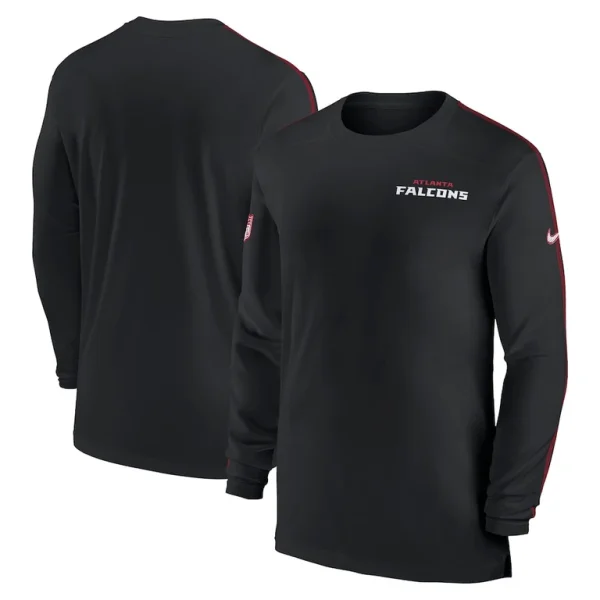 Atlanta falcons nike sideline coach uv performance long sleeve t shirt Black