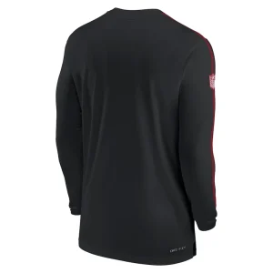 Atlanta falcons nike sideline coach uv performance long sleeve t shirt Black L