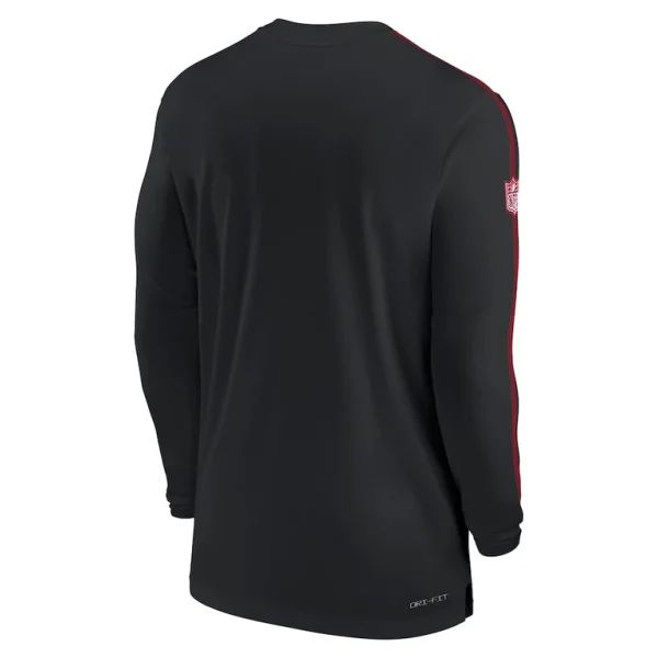 Atlanta falcons nike sideline coach uv performance long sleeve t shirt Black L