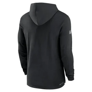 Atlanta falcons nike sideline performance long sleeve hoodie t shirt Black L
