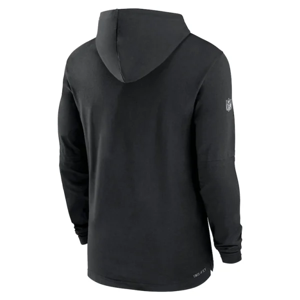 Atlanta falcons nike sideline performance long sleeve hoodie t shirt Black L