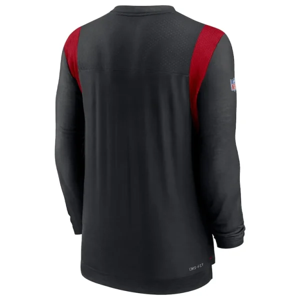 Atlanta falcons nike sideline tonal logo performance player long sleeve t shirt Black L