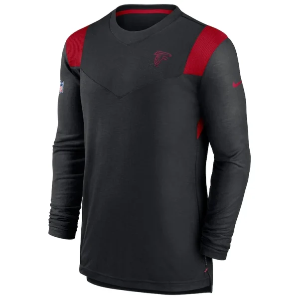 Atlanta falcons nike sideline tonal logo performance player long sleeve t shirt Black M