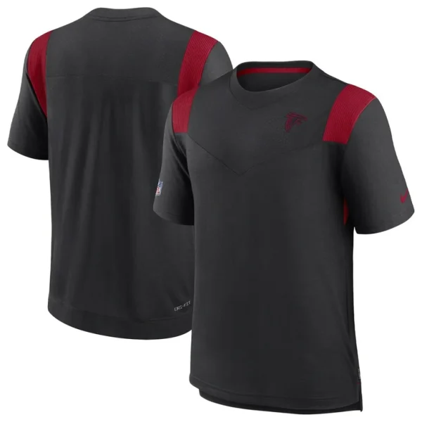 Atlanta falcons nike sideline tonal logo performance player t shirt Black