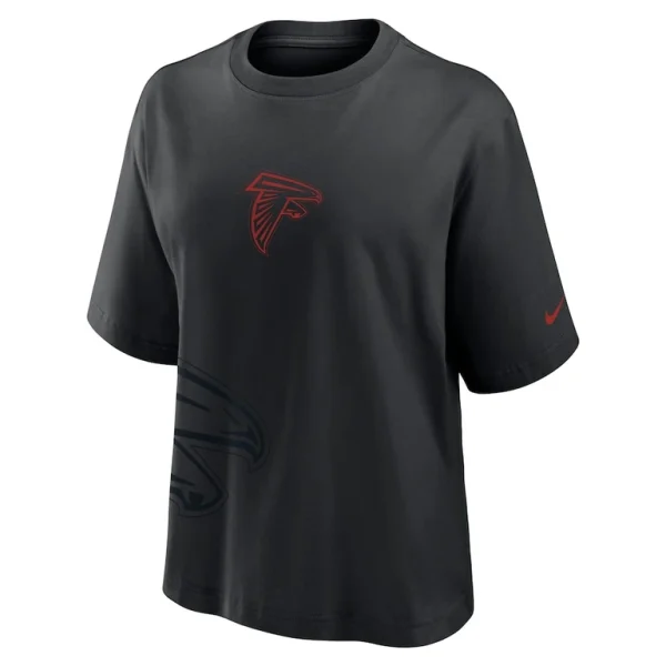 Atlanta falcons nike womens boxy t shirt Black S