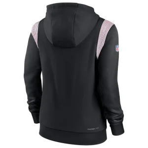Atlanta falcons nike womens sideline stack performance pullover hoodie Black M