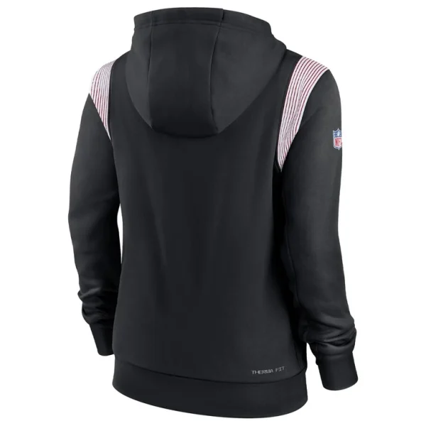 Atlanta falcons nike womens sideline stack performance pullover hoodie Black M