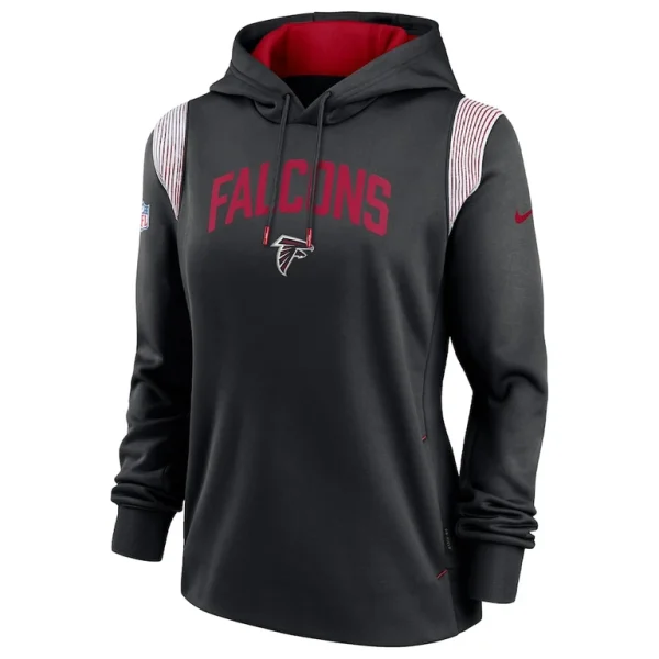 Atlanta falcons nike womens sideline stack performance pullover hoodie Black S