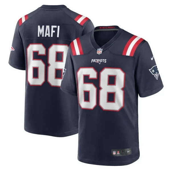 Atonio mafi new england patriots nike team game jersey Navy