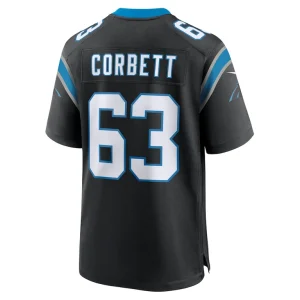 Austin corbett carolina panthers nike team game jersey Black L