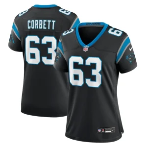 Austin corbett carolina panthers nike womens team game jersey Black