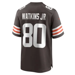 Austin watkins jr. cleveland browns nike team game jersey Brown L