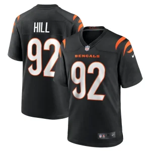 B.j. hill cincinnati bengals nike game jersey Black
