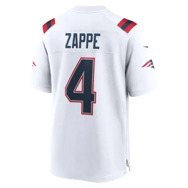 Bailey zappe new england patriots nike game player jersey White L