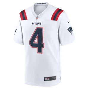 Bailey zappe new england patriots nike game player jersey White M