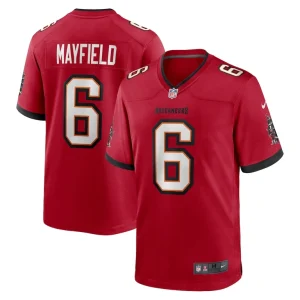 Baker mayfield tampa bay buccaneers nike team game jersey Red
