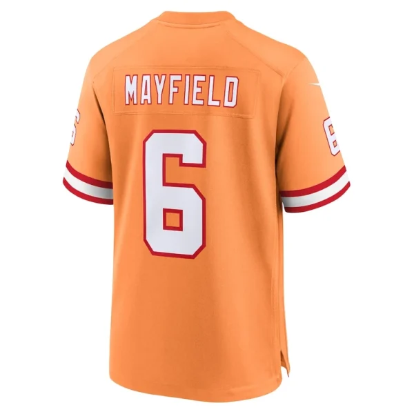 Baker mayfield tampa bay buccaneers nike throwback game jersey Orange L